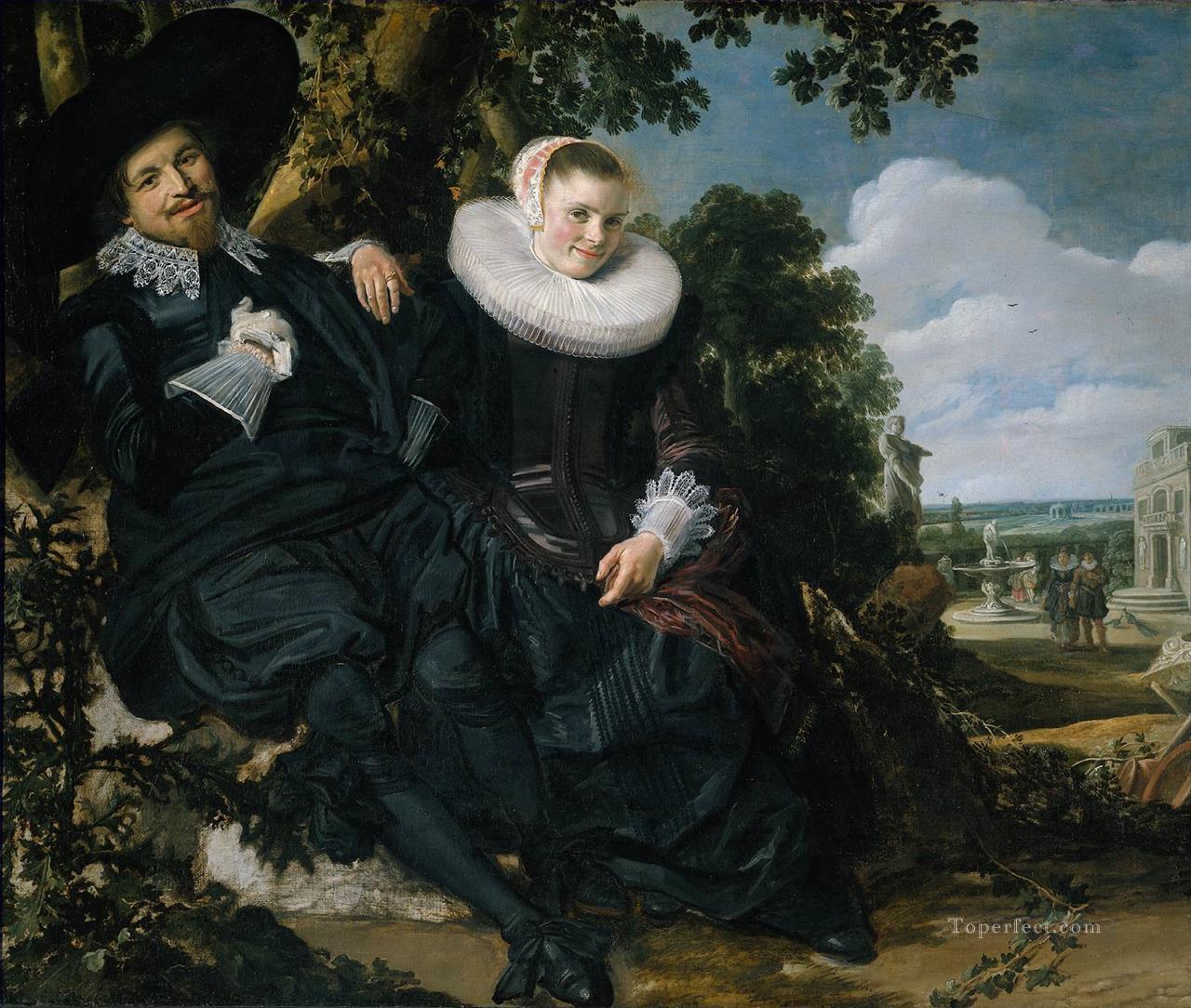 アイザック・マッサ・エン・ベアトリクス・ファン・デル・レンの結婚の肖像 オランダ黄金時代 フランス・ハルス油絵